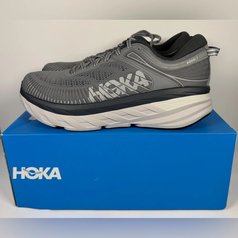 Size 10.5 - Hoka One One Bondi 7 Wild Dove - Picture 2 of 8